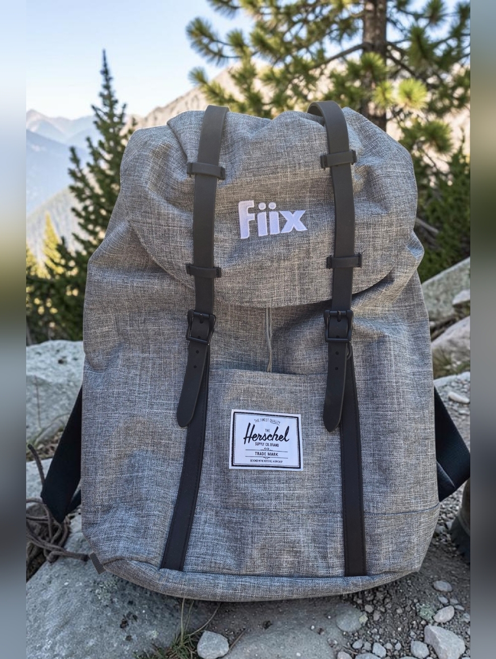 Herschel Supply Company Grey Fiix Backpack/Laptop Case